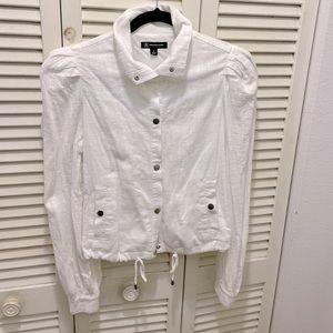 INC Puff Sleeve cropped jacket. Fully lined